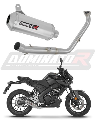 complete exhaust system with muffler DOMINATOR Full System OV G2 fits to Yamaha MT 125 2024  2026
