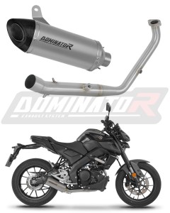 Yamaha MT 125 2024 - 2026 (Euro 5+) Full Exhaust System Collector Silencer Titanium HP8 + dB killer