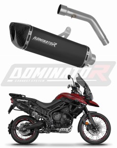 Triumph Tiger 800 XCA 2018 - 2020 Exhaust Silencer Muffler HP6 BLACK + dB killer