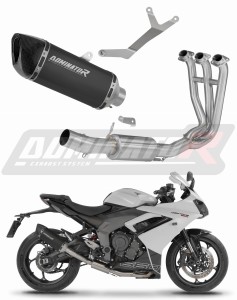 Triumph Daytona 660 2024 - 2026 Exhaust Silencer Muffler HP6 BLACK + dB killer