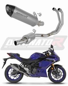 Yamaha YZF-R3 2025 - 2026 Full Exhaust System EX Collector Silencer Titanium HP8 + dB killer