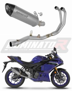 Yamaha YZF-R3 2025 - 2026 Full Exhaust System Collector Silencer Titanium HP8 + dB killer