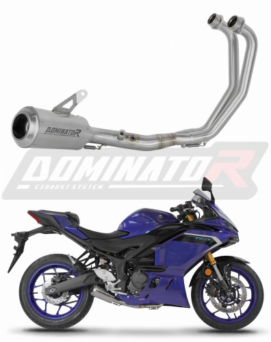 kompletny układ wydechowy z tłumikiem DOMINATOR Full System GPS pasujący do motocykla Yamaha YZF-R3 2025 - 2026