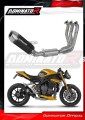 kompletny układ wydechowy z tłumikiem DOMINATOR Full System S3 CZARNY pasujący do motocykla Triumph Speed Triple 1200 RS / RR 2021 - 2024 2