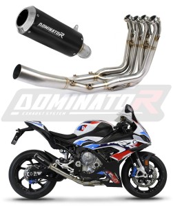 BMW M1000RR 2020 - 2024 Full Exhaust System Collector Silencer GP BLACK + dB killer medium