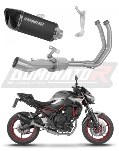 Kawasaki Z650 2023 - 2026 Full Exhaust System Collector Silencer HP6 BLACK + dB killer