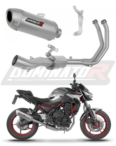 kompletny układ wydechowy z tłumikiem DOMINATOR Full System S6 pasujący do motocykla Kawasaki Ninja 650 2023 - 2026