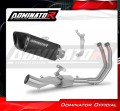 complete exhaust system with muffler DOMINATOR Full System HP6 BLACK fits to Kawasaki Z650 2023  2026 3