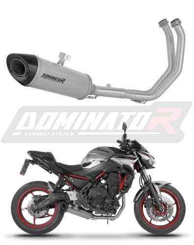 kompletny układ wydechowy z tłumikiem DOMINATOR Full System Tytanowy HP8 pasujący do motocykla Kawasaki Z650 2023 - 2026