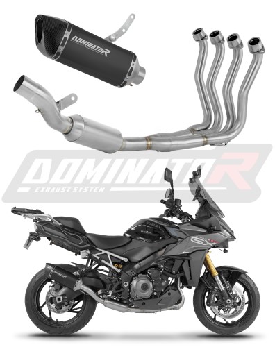 complete exhaust system with muffler DOMINATOR Full System HP6 BLACK EX fits to Suzuki GSXS 1000 GX 2024
