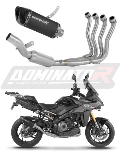 complete exhaust system with muffler DOMINATOR Full System HP6 BLACK EX fits to Suzuki GSXS 1000 GX 2025  2026