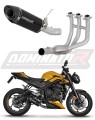 kompletny układ wydechowy z tłumikiem DOMINATOR Full System HP8 CZARNY pasujący do motocykla Triumph STREET TRIPLE 765 S / R / RS 2023 - 2024 4