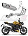 complete exhaust system with muffler DOMINATOR Full System S6 fits to Triumph STREET TRIPLE 765 S / R / RS 2023  2024 5