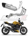 complete exhaust system with muffler DOMINATOR Full System titanium HP6 fits to Triumph STREET TRIPLE 765 S / R / RS 2023  2024 5