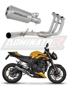 Triumph Street Triple 765 RS 2024 - 2025 Full Exhaust System Collector Silencer GPS + dB killer