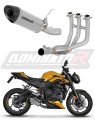 Triumph Street Triple 765 RS 2024 2025 Full System Motorcycle Muffler Auspuff Sportauspuff Silencer Echappement Silencieux Scarico Scarichi Escape Wydech Tłumik Tytanowy HP8 Titanium Titan Titane Dominator Exhaust System x