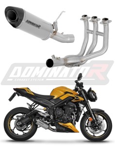Triumph Street Triple 765 RS 2024 - 2025 Full Exhaust System Collector Silencer Titanium HP8 + dB killer
