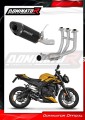 kompletny układ wydechowy z tłumikiem DOMINATOR Full System HP8 CZARNY pasujący do motocykla Triumph Street Triple 765 RS 2024 - 2025 5