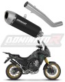 exhaust muffler DOMINATOR S6 BLACK fits the motorcycle Rieju Aventura 500 2023   2026