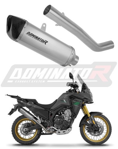 exhaust muffler DOMINATOR titanium HP6 fits the motorcycle Rieju Aventura 500 2023   2026