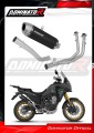 kompletny układ wydechowy z tłumikiem DOMINATOR Full System S6 CZARNY pasujący do motocykla Rieju Aventura 500 2023 - 2026 2