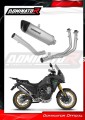 complete exhaust system with muffler DOMINATOR Full System titanium HP6 fits the motorcycle Rieju Aventura 500 2023   2026 2