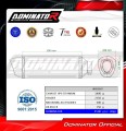 complete exhaust system with muffler DOMINATOR Full System titanium HP6 fits the motorcycle Rieju