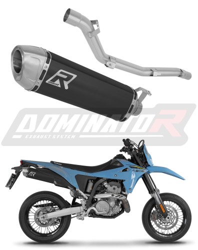 wydech tłumik DOMINATOR S6 CZARNY pasujący do motocykla Suzuki DR-Z4SM / DR-Z4S 2025 - 2026