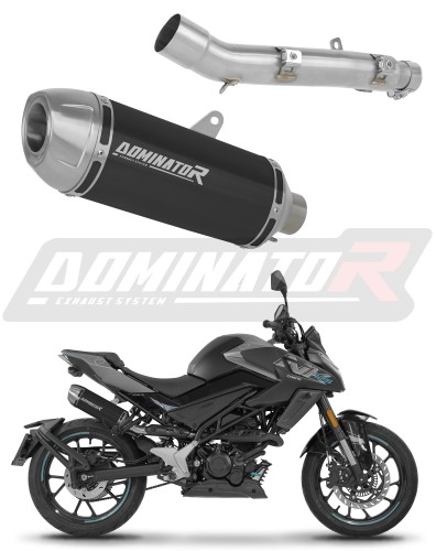 CF MOTO 125 NK 2025 - 2026 Schalldämpfer Auspuff S3 SCHWARZ + dB killer