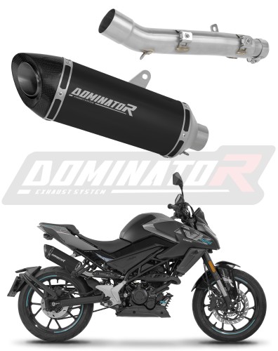 CF MOTO 125 NK 2025 - 2026 Exhaust Silencer Muffler HP8 BLACK + dB killer