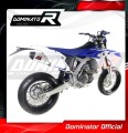 WR 450 F EXHAUST Yamaha Muffler Auspuff Sportauspuff Silencer Echappement Silencieux Scarico Scarichi Escape Wydech Tłumik Carbon Tip MX 2012 - 2015 DOMINATOR 2
